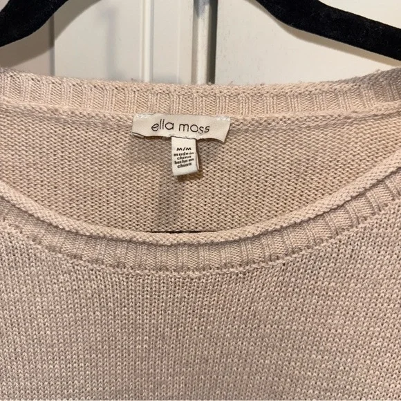 Ella Moss Cream Crew Neck Sweater - Picture 2 of 3